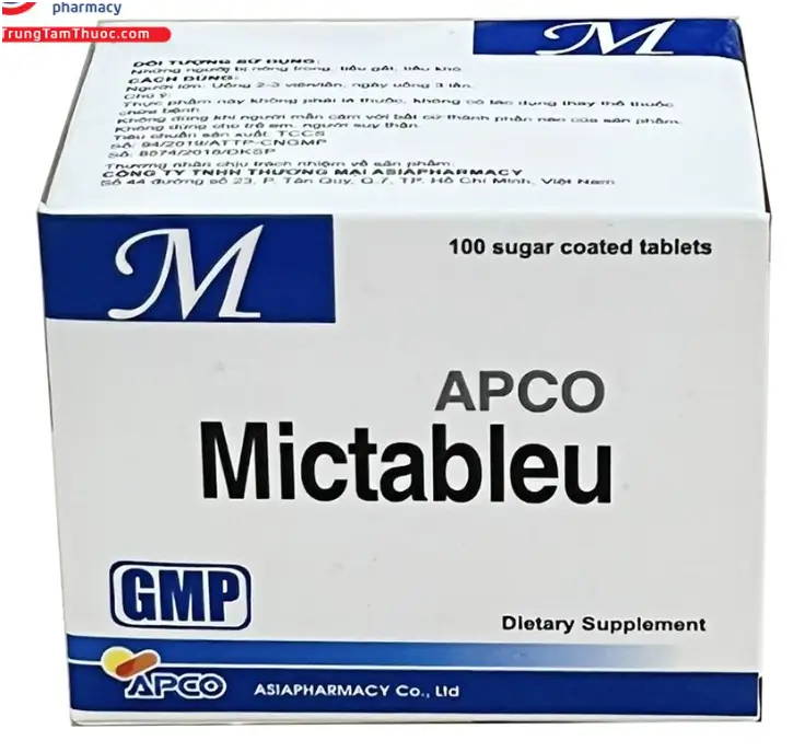 Mictableu Apco thực phẩm bảo vệ sức khỏe