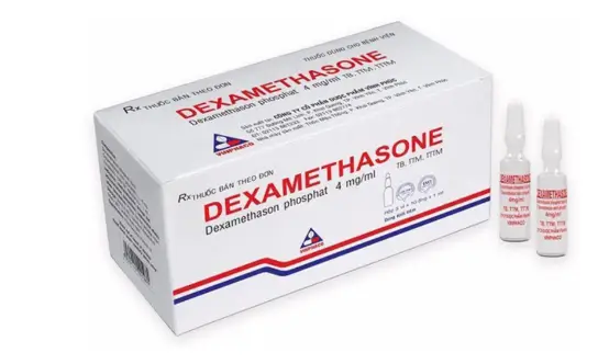 Dung dịch tiêm Dexamethasone 4mg/1ml Vinphaco điều trị trạng thái hen, bệnh dị ứng nặng (10 ống x 1ml)