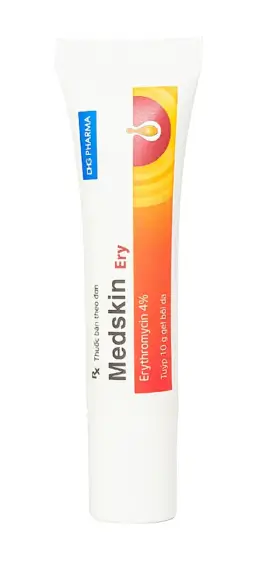Gel bôi da Medskin Ery DHG Pharma điều trị mụn trứng cá, mụn nhọt, mủ (10g)