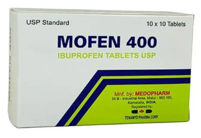 Mofen 400 được sử dụng trong điều trị các triệu chứng đau như đau đầu, Đau Bụng Kinh, điều trị sốt, hạ huyết háp viêm xương khớp,...