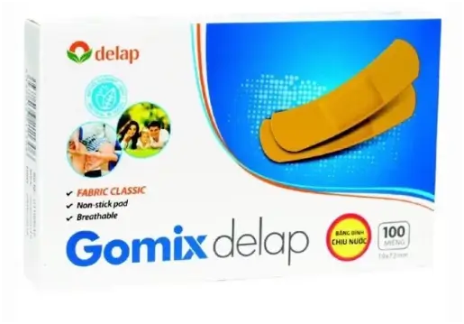Băng dính chịu nước Gomix Delap hộp 100 miếng x 19x72mm