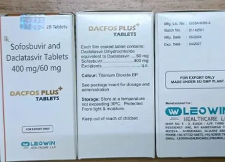 Thuốc Dacfos Plus điều trị viêm gan C mạn tính