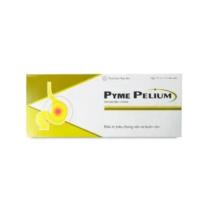 Thuốc Pyme Pelium 10mg (Hộp 10 vỉ x 10 viên) - Điều trị chứng nôn và buồn nôn (Pymepharco)