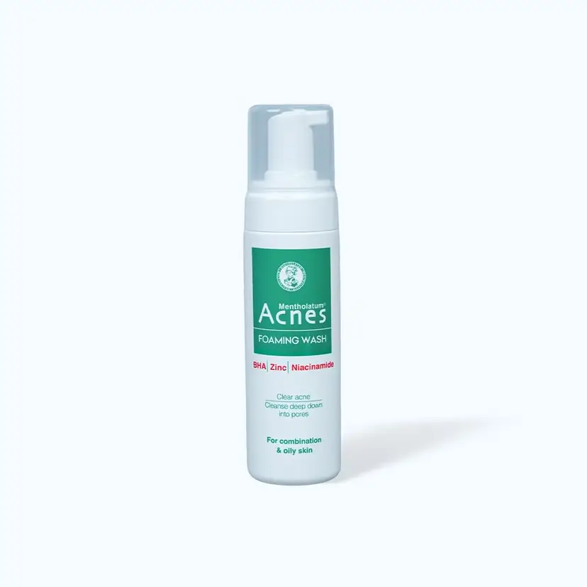 Dung Dịch Rửa Mặt Tạo Bọt Acnes Foaming Wash Hỗ Trợ Giảm Mụn, Hạn Chế Sẹo Thâm (Chai 150ml)