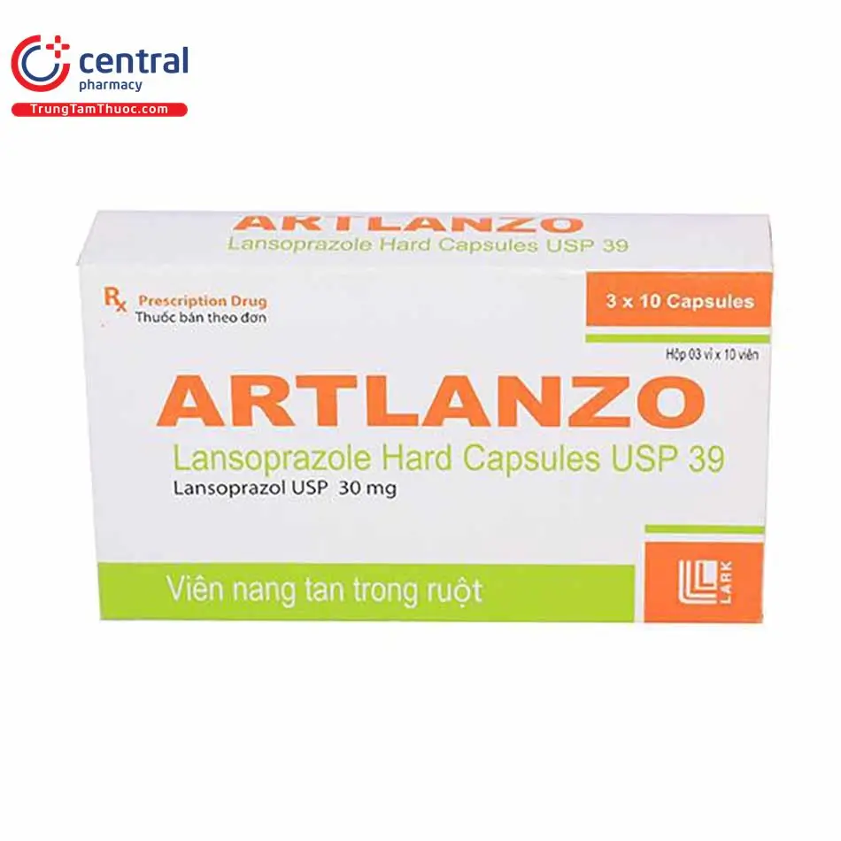 Artlanzo 30mg điều trị bệnh trào ngược dạ dày