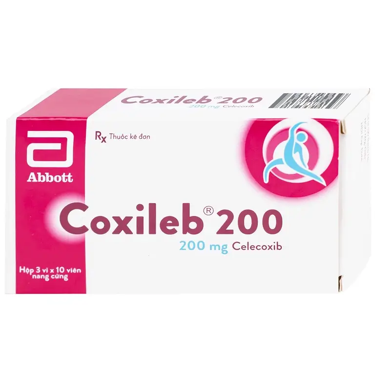 Viên nang cứng Coxileb 200 Glomed điều trị viêm khớp dạng thấp (3 vỉ x 10 viên)