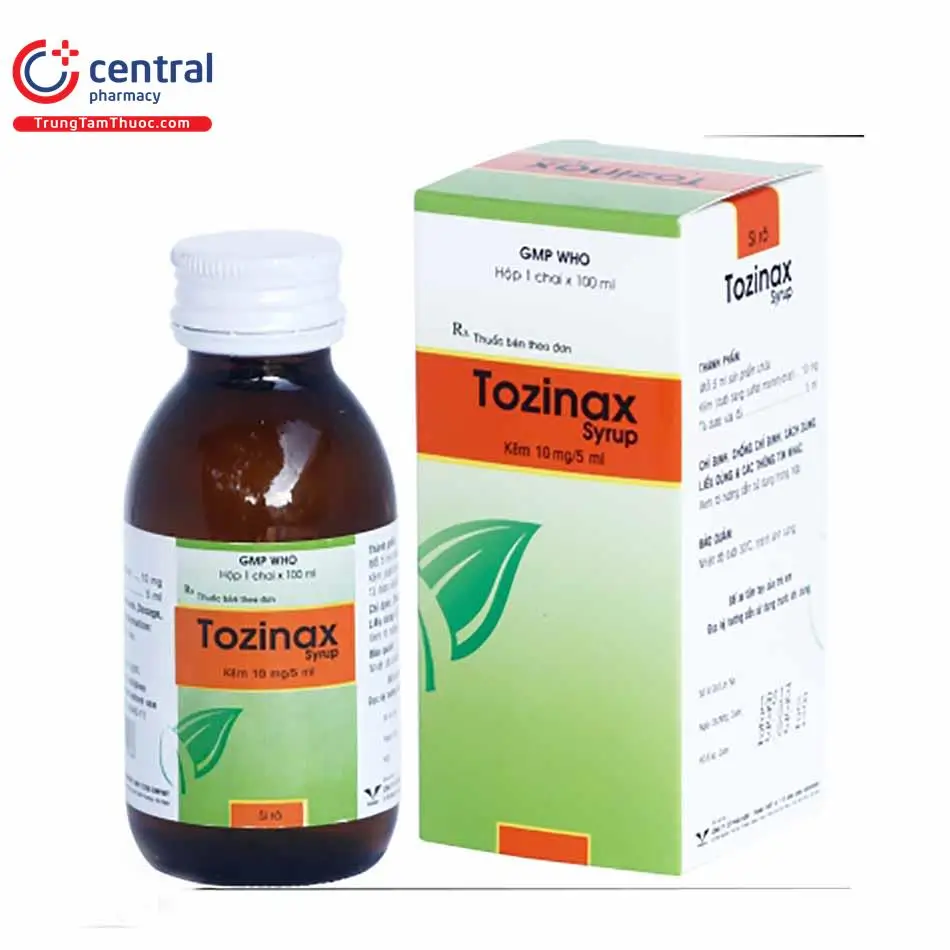 Tozinax Syrup điều trị bệnh thiếu hụt kẽm