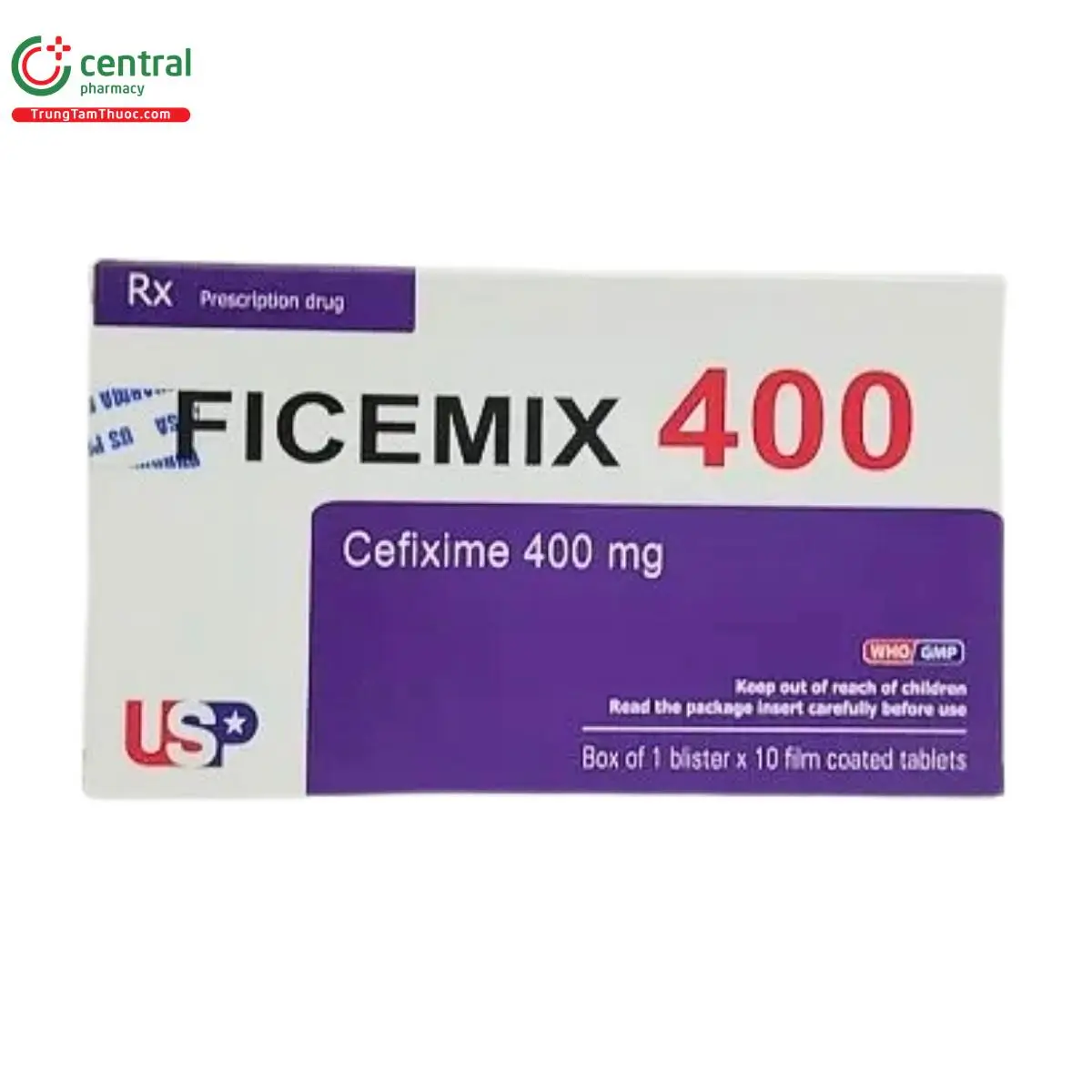 Ficemix 400 điều trị nhiễm khuẩn