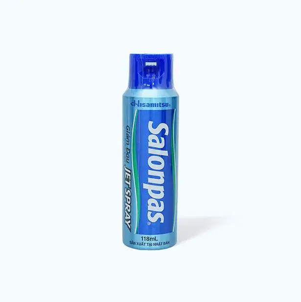 Thuốc xịt ngoài da Salonpas giảm đau, kháng viêm do căng cơ, bong gân (chai 118ml)