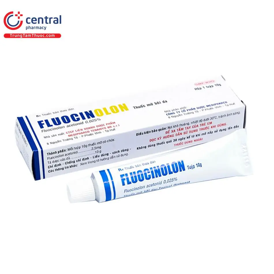 Fluocinolon Medipharco 10g phòng ngừa và điều trị bệnh thiếu vitamin B1