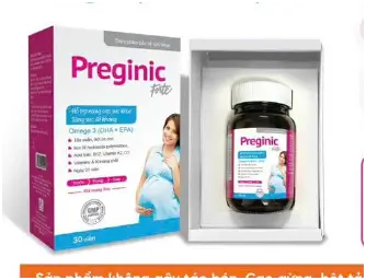 Preginic forte Hỗ trợ nâng cao sức khỏe Tăng sức đề kháng Omega 3 (DHA + EPA)