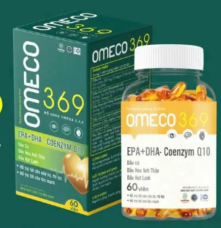 Viên uống Omeco 369 – EPA + DHA + Coenzyme Q10 tăng cường sức khỏe tim mạch