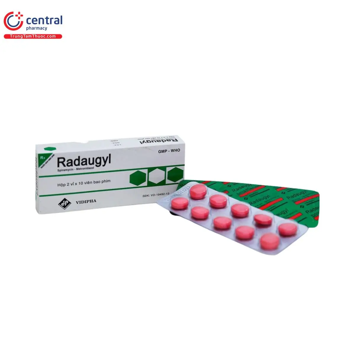 Radaugyl nhiễm trùng răng miệng