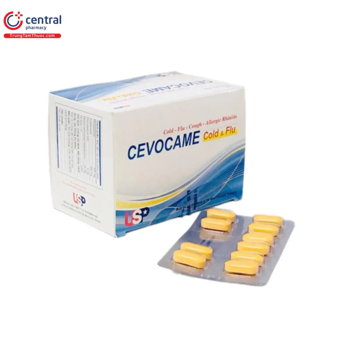 Cevocame Cold & Flu giảm đau, hạ sốt, giảm triệu chứng cảm cúm