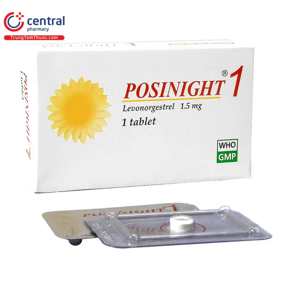 Posinight 1 tránh thai khẩn cấp trong vòng 72 giờ sau khi quan hệ tình dục không an toàn, không sử dụng biện pháp tránh thai an toàn