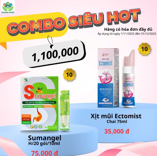 COMBO SIÊU HOT Sumangel và Xịt mũi Ectomist