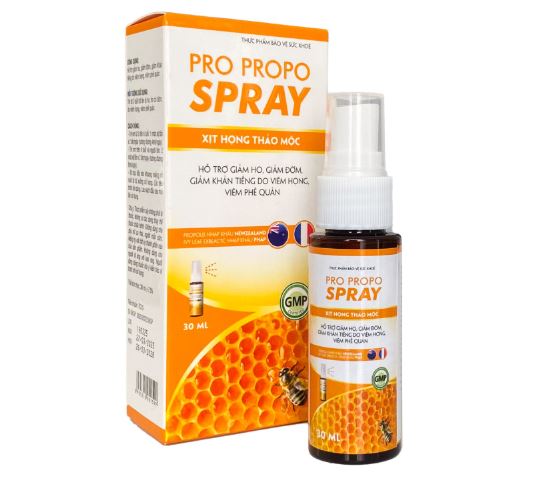 Xịt họng PRO PROPO SPRAY (30ml) hỗ trợ giảm ho long đờm