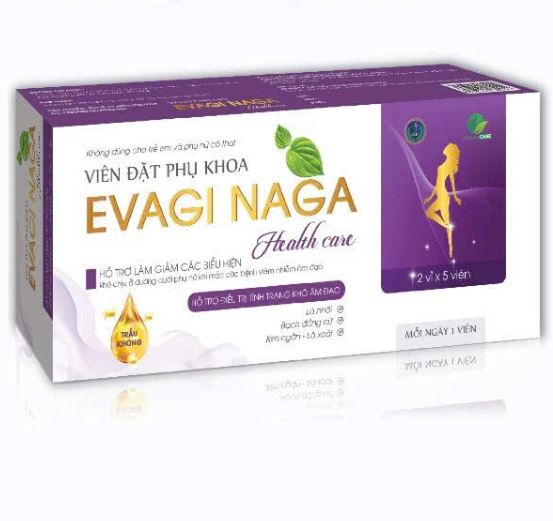 Viên đặt phụ khoa EVAGI NAGA  giúp làm dịu các triệu chứng khó chịu