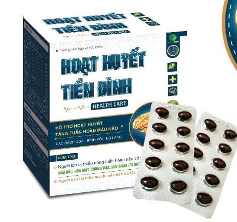 Hoạt Huyết Tiền Đình Health Care hỗ trợ chức năng tuần hoàn máu não