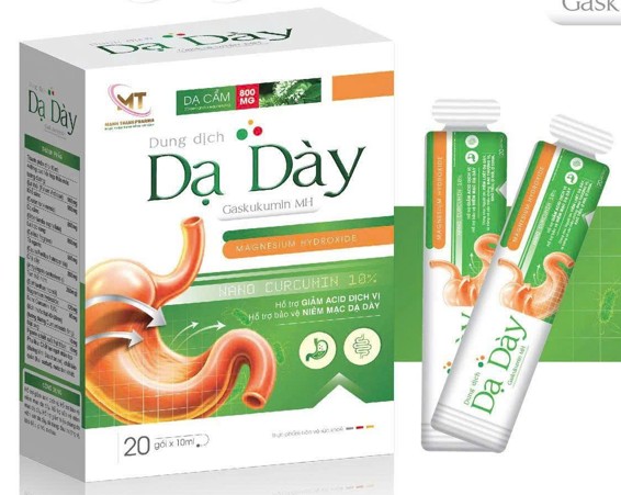 Dung dịch Gaskukumin MH giúp hỗ trợ  Dạ Dày