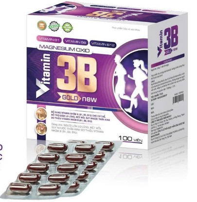 Vitamin 3B Gold New giúp giảm lo âu mệt mỏi suy nhược thần kinh