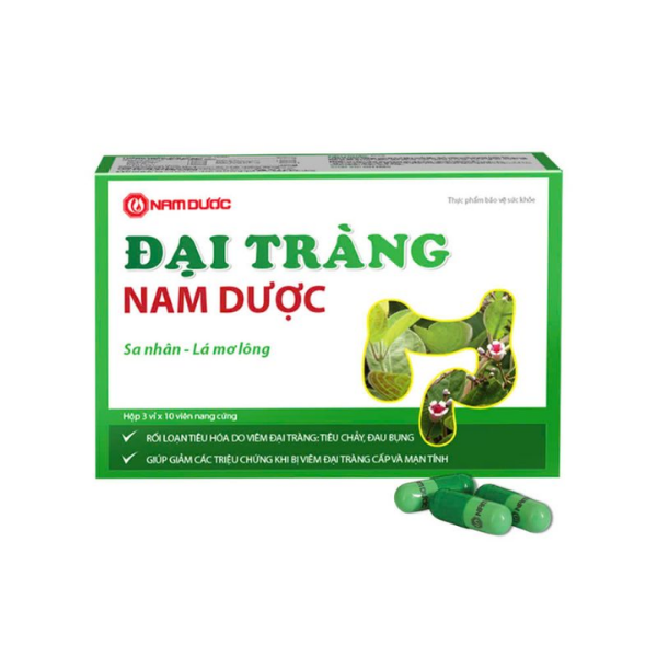  Viên uống Đại Tràng Nam Dược giảm triệu chứng viêm đại tràng (Hộp 30 viên)