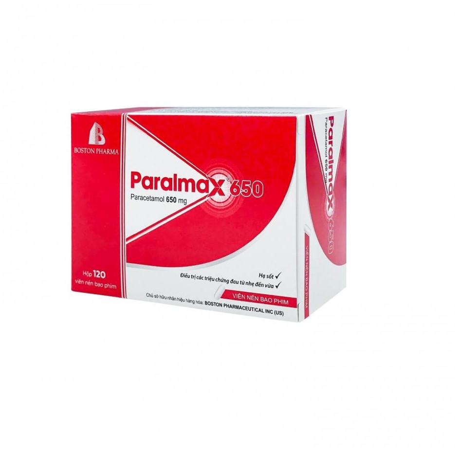 Paracetamax 650 mg giúp giảm đau và hạ sốt hiệu quả     