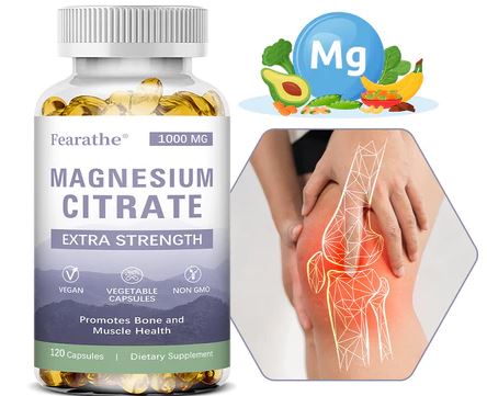 Magie Citrate hỗ trợ sức khỏe xương và cơ hỗ trợ thư giãn