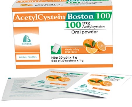 Acetylcystein Boston 100 giúp làm loãng và tiêu nhầy đờm