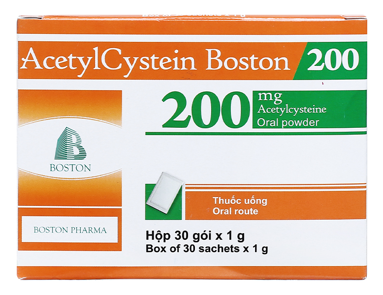 Acetylcystein Boston 200 giúp làm loãng và tiêu nhầy đờm