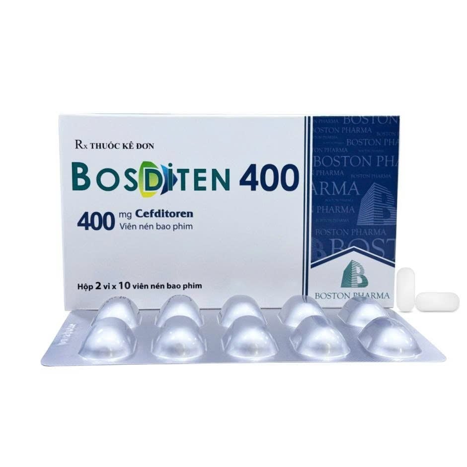 Bosditen 400 giúp điều trị hiệu quả các nhiễm khuẩn đường hô hấp và da