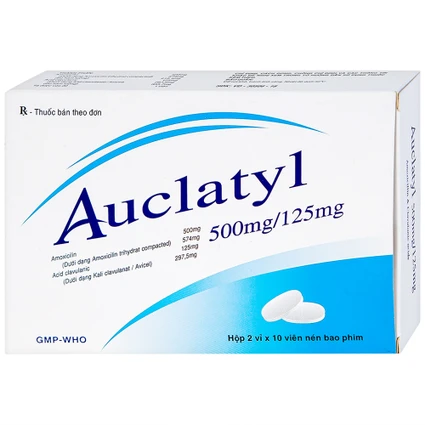 Thuốc Auclatyl 500mg/125mg Tipharco điều trị nhiễm khuẩn