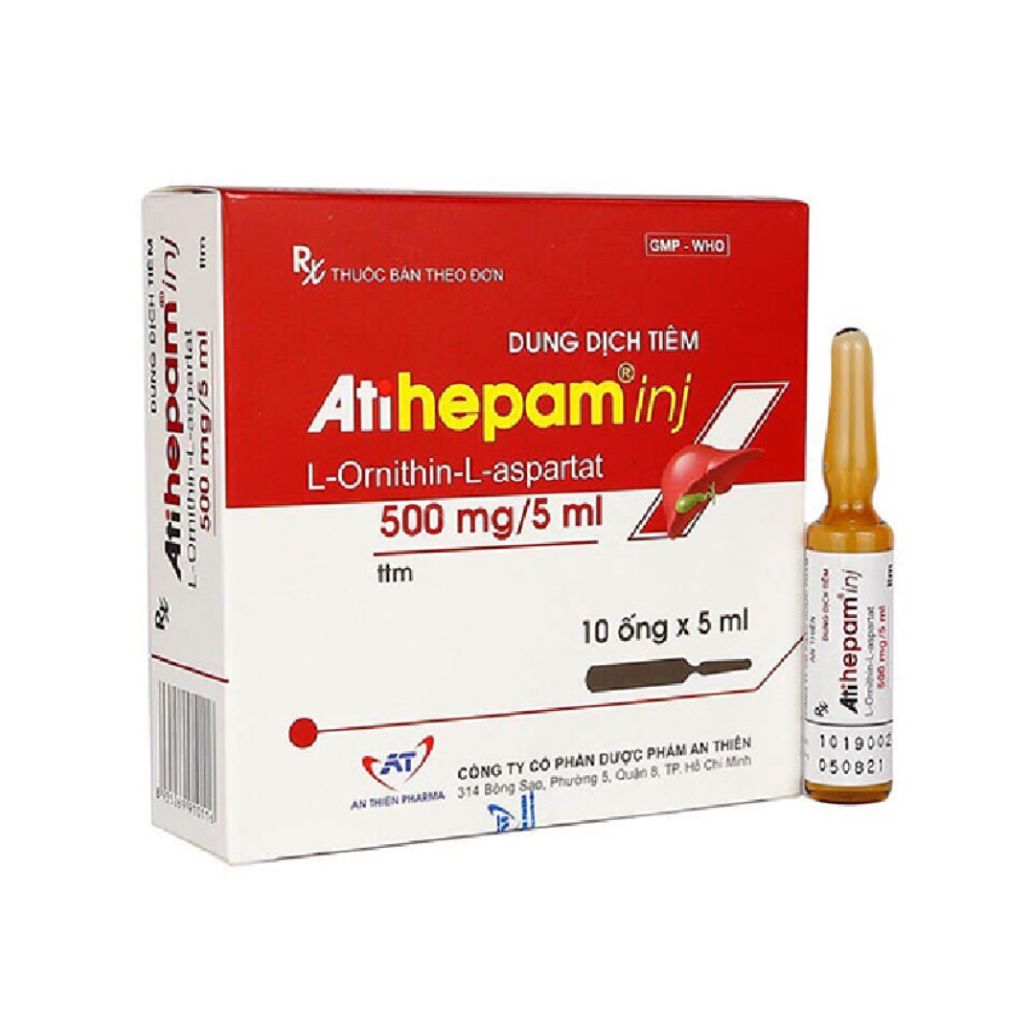 Dung dịch tiêm Atihepam inj giúp hỗ trợ giải độc gan