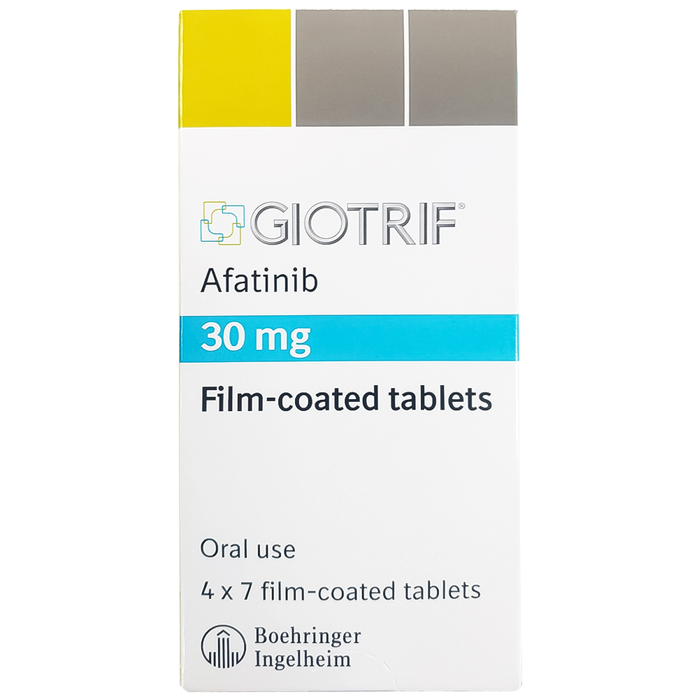 Giotrif Afatinib 30mg giúp ức chế không hồi phục các thụ thể ErbB