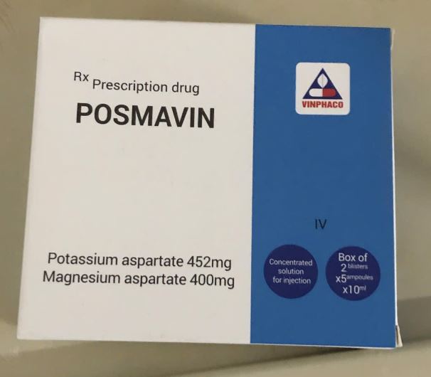 Thuốc tiêm POSMAVIN bổ sung khoáng chất hỗ trợ tim mạch