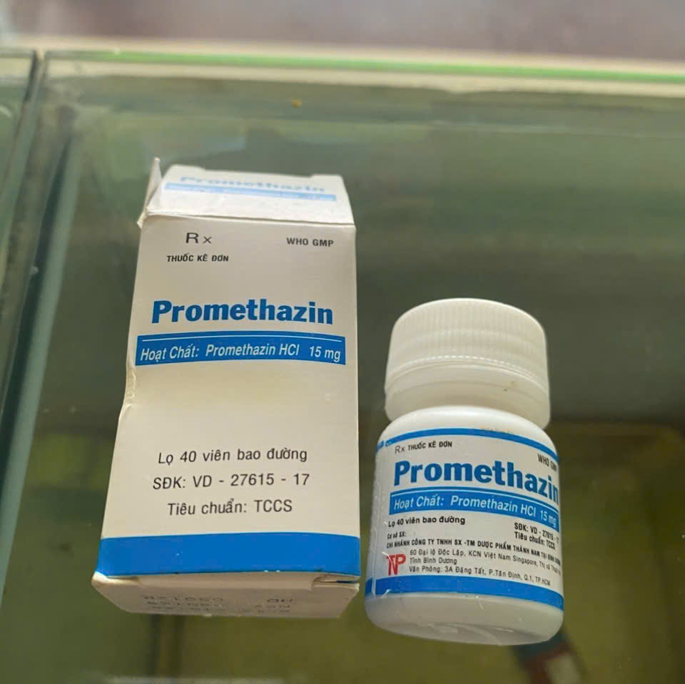 Promethazin 15mg Thành Nam Pharma - Thuốc trị viêm mũi dị ứng