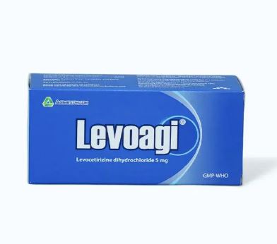 Viên nén Levoagi 5mg điều trị triệu chứng viêm mũi dị ứng, mày đay (6 vỉ x 10 viên)
