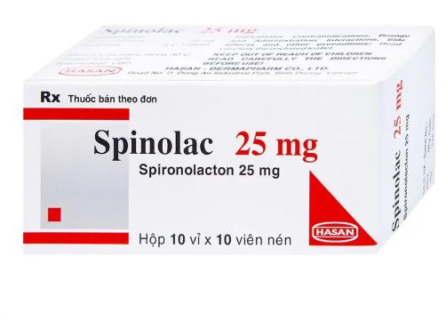 Thuốc Spinolac 25mg Hasan điều trị phù do tim sung huyết (10 vỉ x 10 viên)