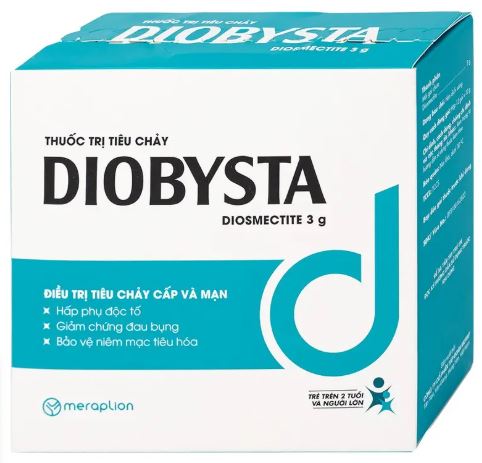 Thuốc Diobysta Merap điều trị tiêu chảy cấp và mạn (12 gói)
