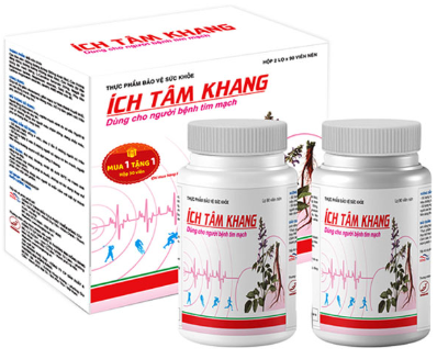 Ích Tâm Khang hỗ trợ phòng ngừa và điều trị suy tim (Hộp 180 viên)