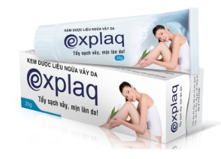 Explaq hỗ trợ làm sạch vảy mịn da