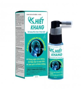 Khiết Khang dung dịch xịt họng làm sạch răng miệng