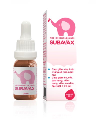 Subavax nhỏ mũi họng bổ sung lợi khuẩn 20ml