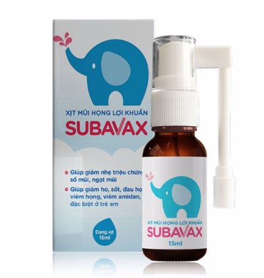 Subavax xịt mũi họng tăng đề kháng hô hấp