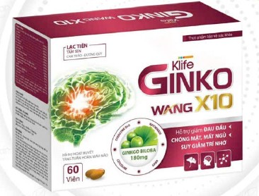 Ginko Wang X10 hỗ trợ hoạt huyết, tăng tuần hoàn máu não
