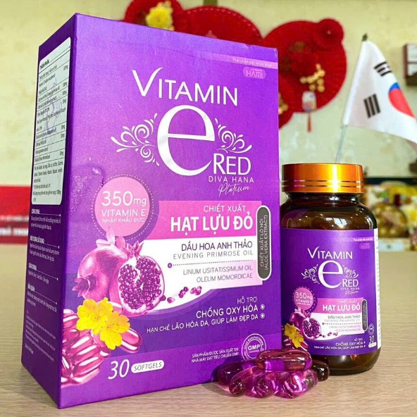 Vitamin E Red hõ trợ chống oxi hóa bổ sung Vitamin E cho cơ thể