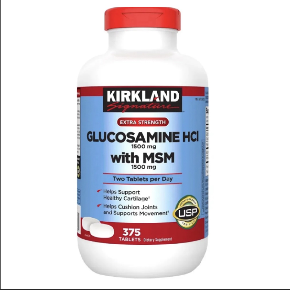 Glucosamine HCL 1500mg & MSM 1500mg Kirkland của Mỹ