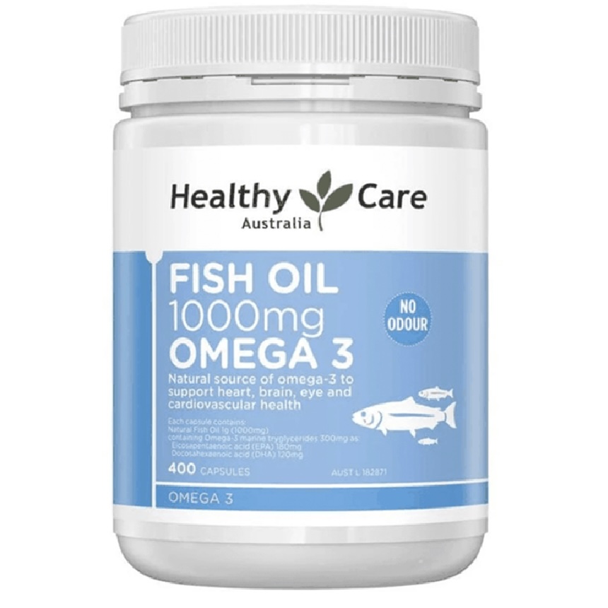 Dầu cá Omega 3 Healthy Care Fish Oil 1000mg của Úc hỗ trợ tăng cường thị lực