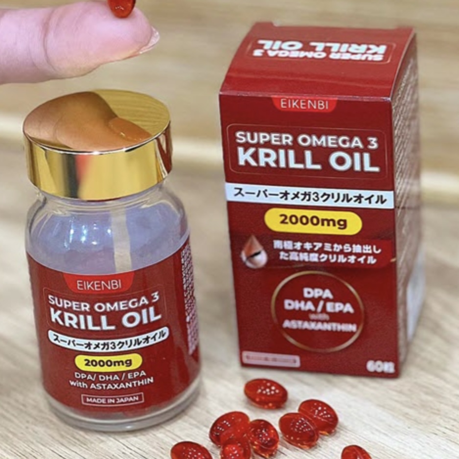 Dầu nhuyễn thể Eikenbi Super Omega 3 Krill Oil 2000mg