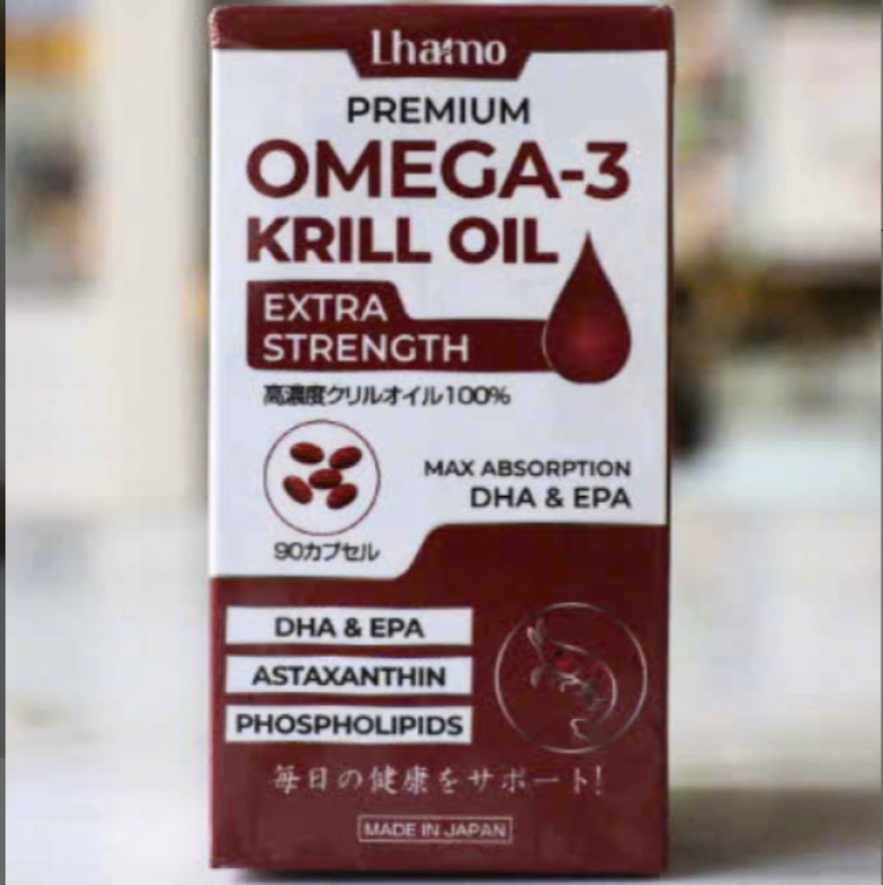 Dầu nhuyễn thể Lhamo Premium Omega 3 Krill Oil 90 viên